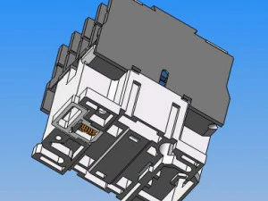 contactor detail structure cjx2-2510 3D Model
