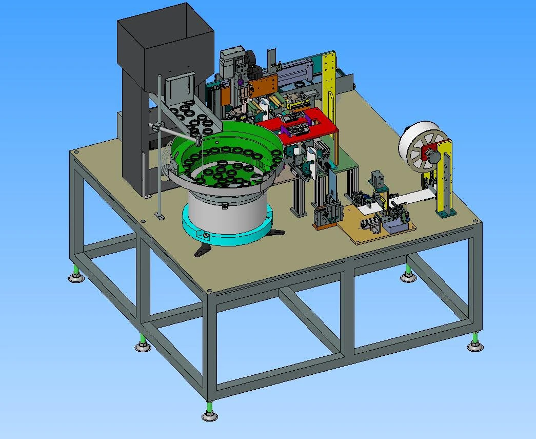 oil seal automatic packing machine 3D Model .c4d .max .obj .3ds .fbx .stl .blend