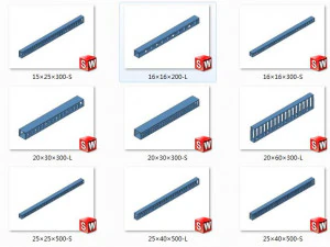 distribution slot 24 models in total 3D Model