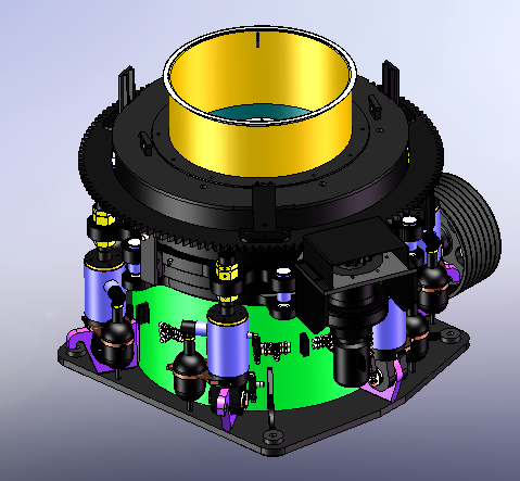 cone crusher 3D Model .c4d .max .obj .3ds .fbx .stl .blend 