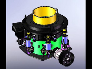 cone crusher 3D Model