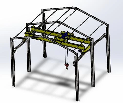 guindaste de ponte Modelo 3D .c4d .max .obj .3ds .fbx .stl .blend 