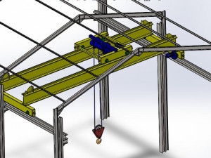 bridge crane 3D 모델