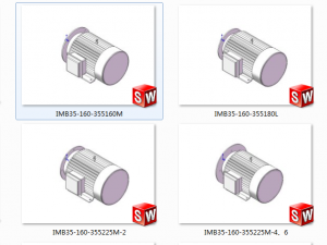 siemens motor imb35-160 series 23 specifications in total 3D 模型