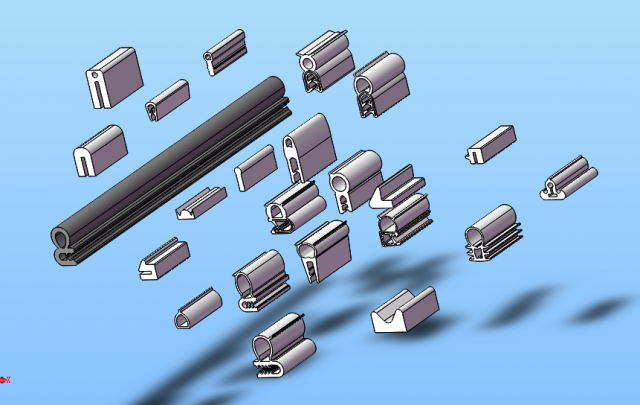 of sealing strip 23 specifications in total 3D Модель .c4d .max .obj .3ds .fbx .stl .blend 