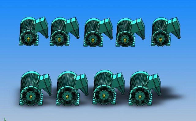 yb2 high voltage explosion proof series three phase asynchronous motor 9 specifications in total 3D Модель .c4d .max .obj .3ds .fbx .stl .blend 