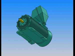 yb2 high voltage explosion proof series three phase asynchronous motor 9 specifications in total 3D Модель