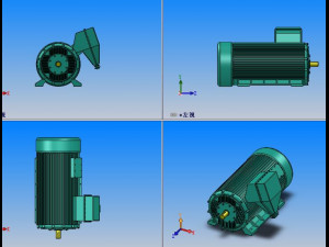yb2 high voltage explosion proof series three phase asynchronous motor 9 specifications in total 3D Модель