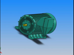 yb2 high voltage explosion proof series three phase asynchronous motor 9 specifications in total 3D Модель