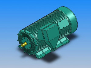 yb2 high voltage explosion proof series three phase asynchronous motor 9 specifications in total 3D Модель