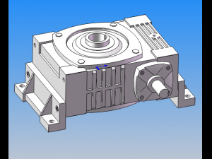 wpwko series worm gear reducer 7 specifications in total 3D-Modell