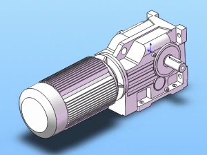 complete set of k series helical bevel gear reducer models 55 specifications 3D Model
