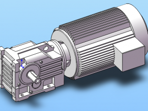 complete set of k series helical bevel gear reducer models 55 specifications Modelo 3D