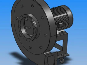 9-19 series a type high pressure centrifugal fan 5 specifications 3D Model