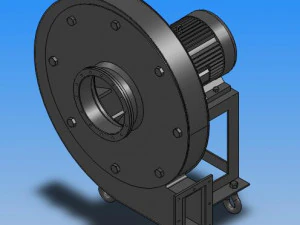 9-19 series a type high pressure centrifugal fan 5 specifications 3D Model
