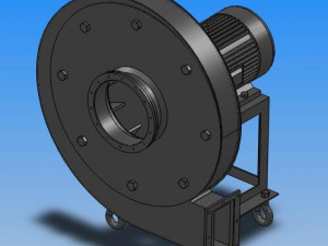 9-19 series a type high pressure centrifugal fan 5 specifications 3D Model