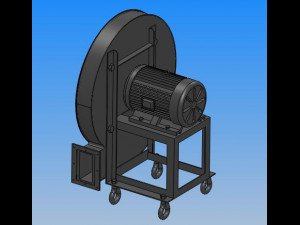 9-19 series a type high pressure centrifugal fan 5 specifications 3D Model
