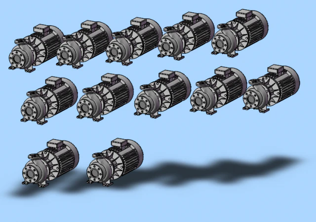 bomba de suc&ccedil;&atilde;o final de est&aacute;gio &uacute;nico grundfos 12 especifica&ccedil;&otilde;es no total Modelo 3D .c4d .max .obj .3ds .fbx .stl .blend 