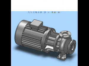 bomba de suc&ccedil;&atilde;o final de est&aacute;gio &uacute;nico grundfos 12 especifica&ccedil;&otilde;es no total Modelo 3D