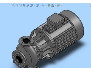 bomba de suc&ccedil;&atilde;o final de est&aacute;gio &uacute;nico grundfos 12 especifica&ccedil;&otilde;es no total Modelo 3D