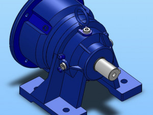 primary horizontal planetary gear reducer 17 specifications 3D Model