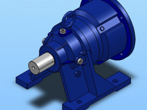 primary horizontal planetary gear reducer 17 specifications 3D Model