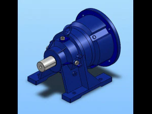 primary horizontal planetary gear reducer 17 specifications 3D Model