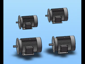 Siemens Motor imb35-100-132 serie 4 specifiche in totale Modello 3D