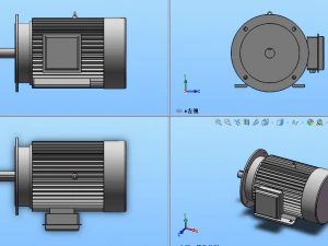 siemens motor imb35-100-132 series 4 specifications in total 3D Model