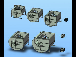 dkf h series centrifugal fan 8 specifications 3D Model