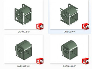 dkf h series centrifugal fan 8 specifications 3D Model