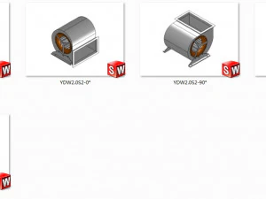 ventilatori centrifughi serie ydw 5 specifiche Modello 3D