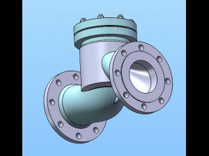 lifting check valve model 7 specifications 3D Model