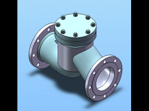lifting check valve model 7 specifications 3D Model