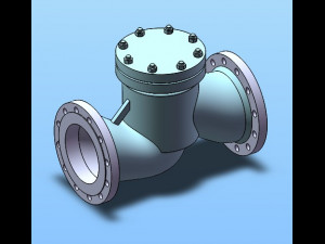lifting check valve model 7 specifications 3D Model