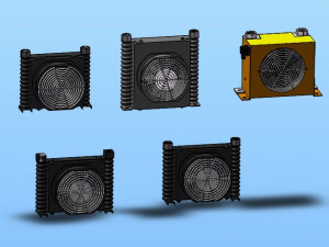 air cooled oil cooler 5 specifications 3D Модель
