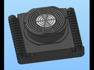 air cooled oil cooler 5 specifications 3D मॉडल