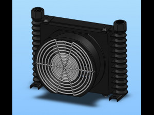 air cooled oil cooler 5 specifications 3D मॉडल