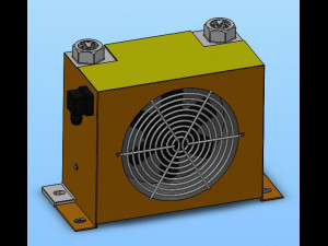 air cooled oil cooler 5 specifications 3D मॉडल