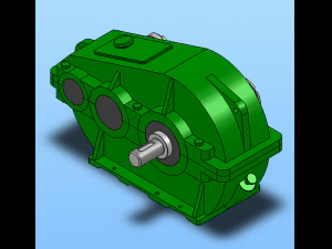 zqa medium hard tooth surface gear reducer model 8 specifications 3D Model