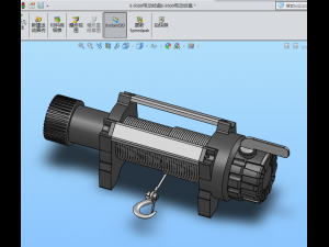 e-9500 electric winch Model 3D