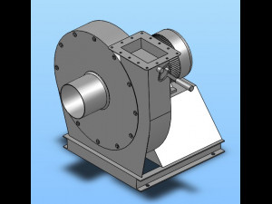 dz series high pressure centrifugal fan-36a Modelo 3D
