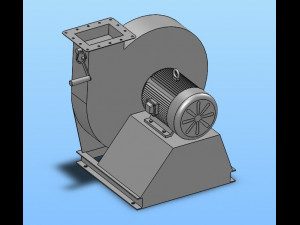dz series high pressure centrifugal fan-36a 3D Model