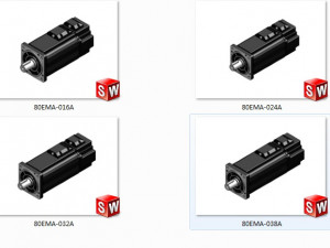 80 series ac servo motor 4 specifications in total 3D Модель