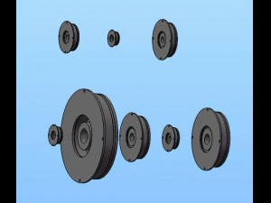 tipo b frizione elettromagnetica 8 specifiche Modello 3D