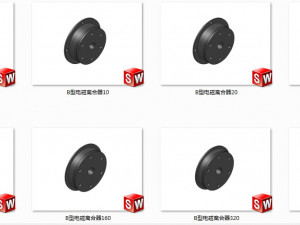 type b electromagnetic clutch 8 specifications Model 3D