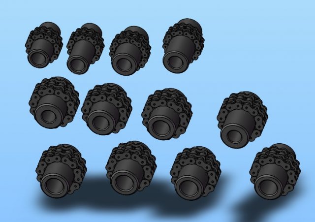 gl series roller chain coupling 12 specifications 3D-Modell .c4d .max .obj .3ds .fbx .stl .blend 