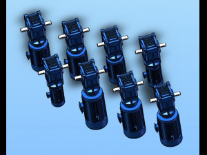 k57 spiral bevel gear reducer 8 specifications Modèle 3D