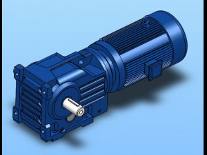 k57 spiral bevel gear reducer 8 specifications Modèle 3D