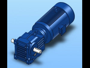 k57 spiral bevel gear reducer 8 specifications Modèle 3D